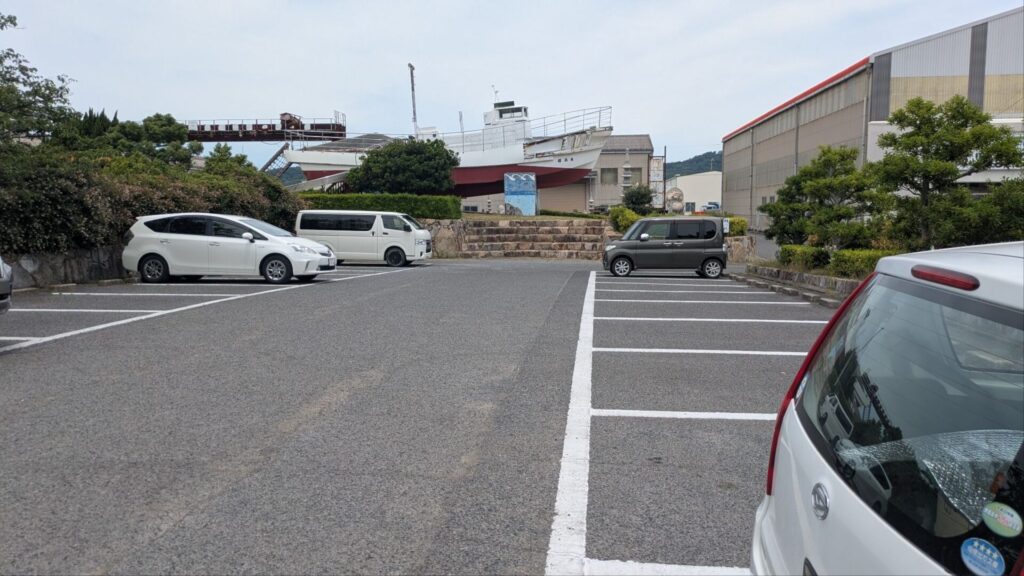 城岬公園、駐車場