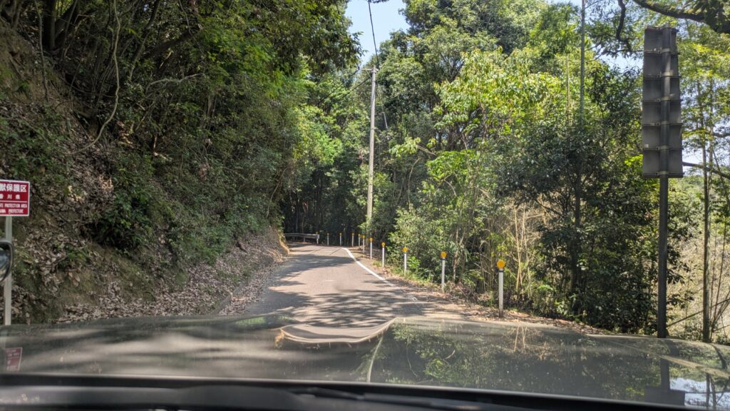 ドングリランド直前の狭窄路