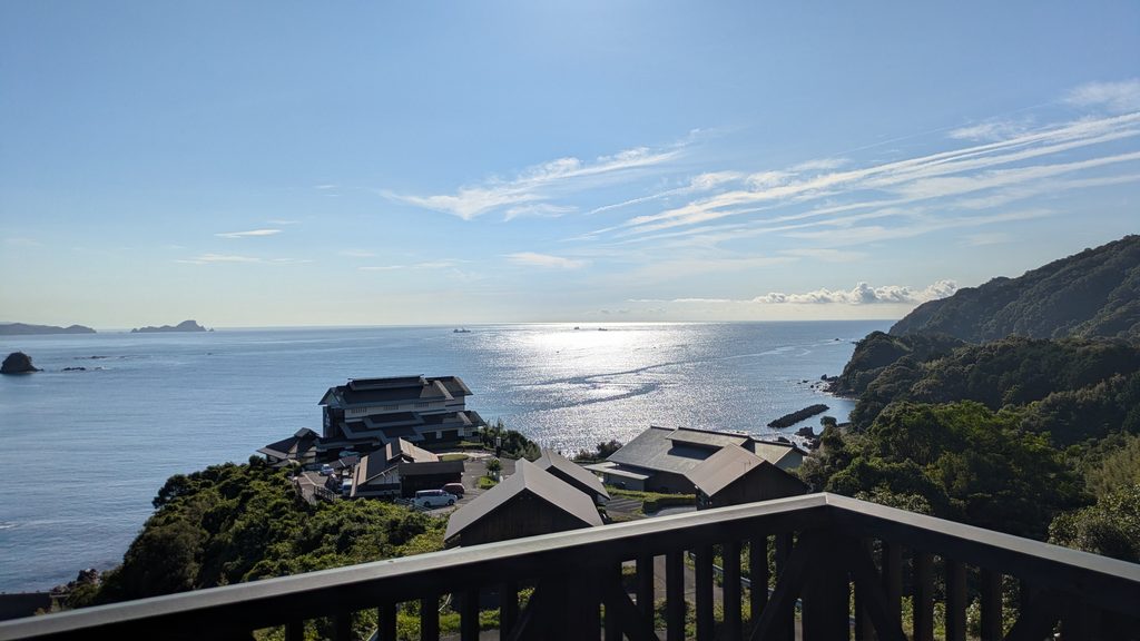 黒潮本陣コテージテラスからの景色